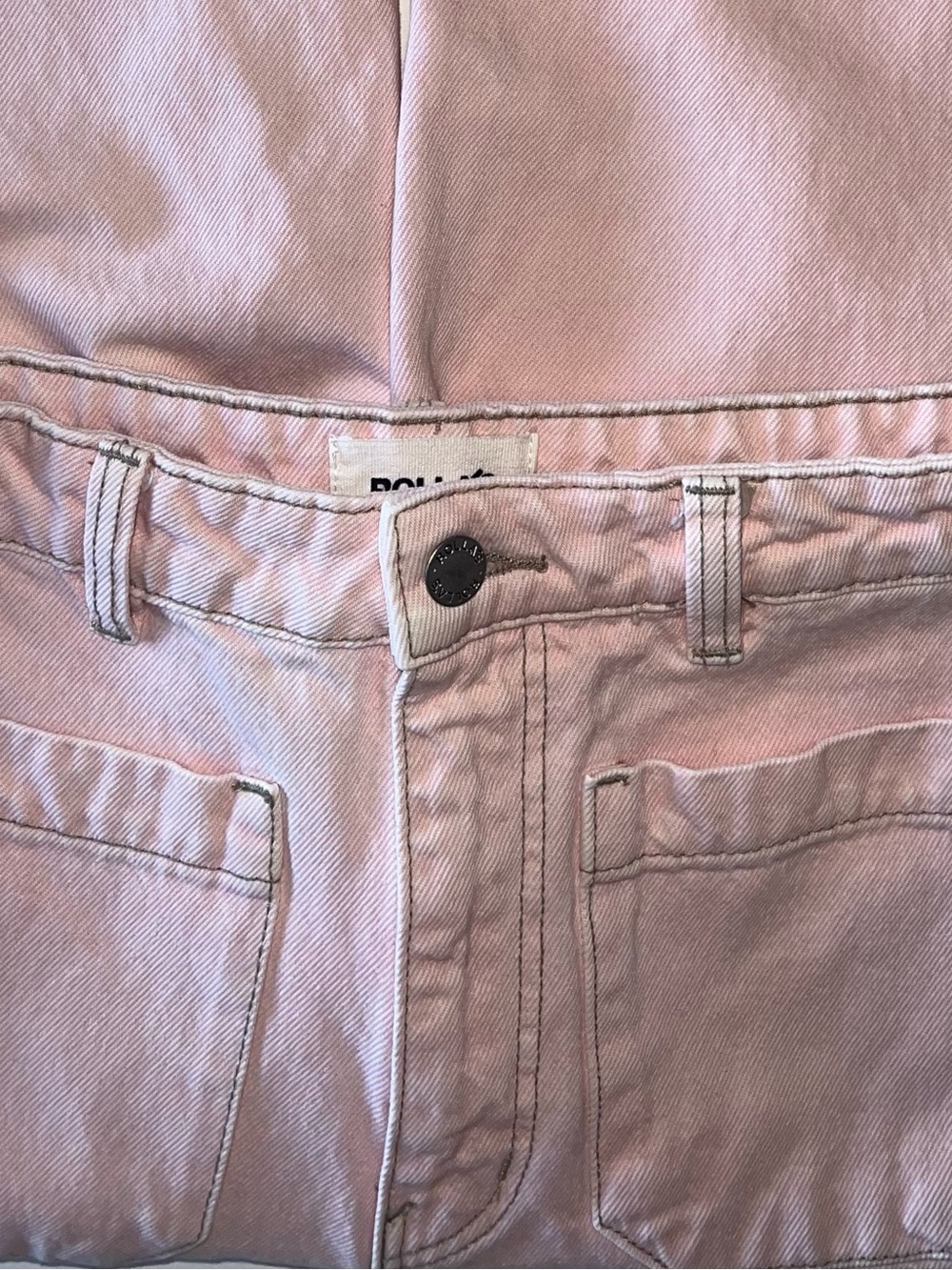 ROLLA'S 80s Pink Sailor High-Rise Wide Leg Jeans Sz 26 - Picture 4 of 16